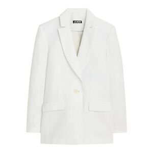 J. Crew Tuxedo blazer in drapey viscose White size 6
